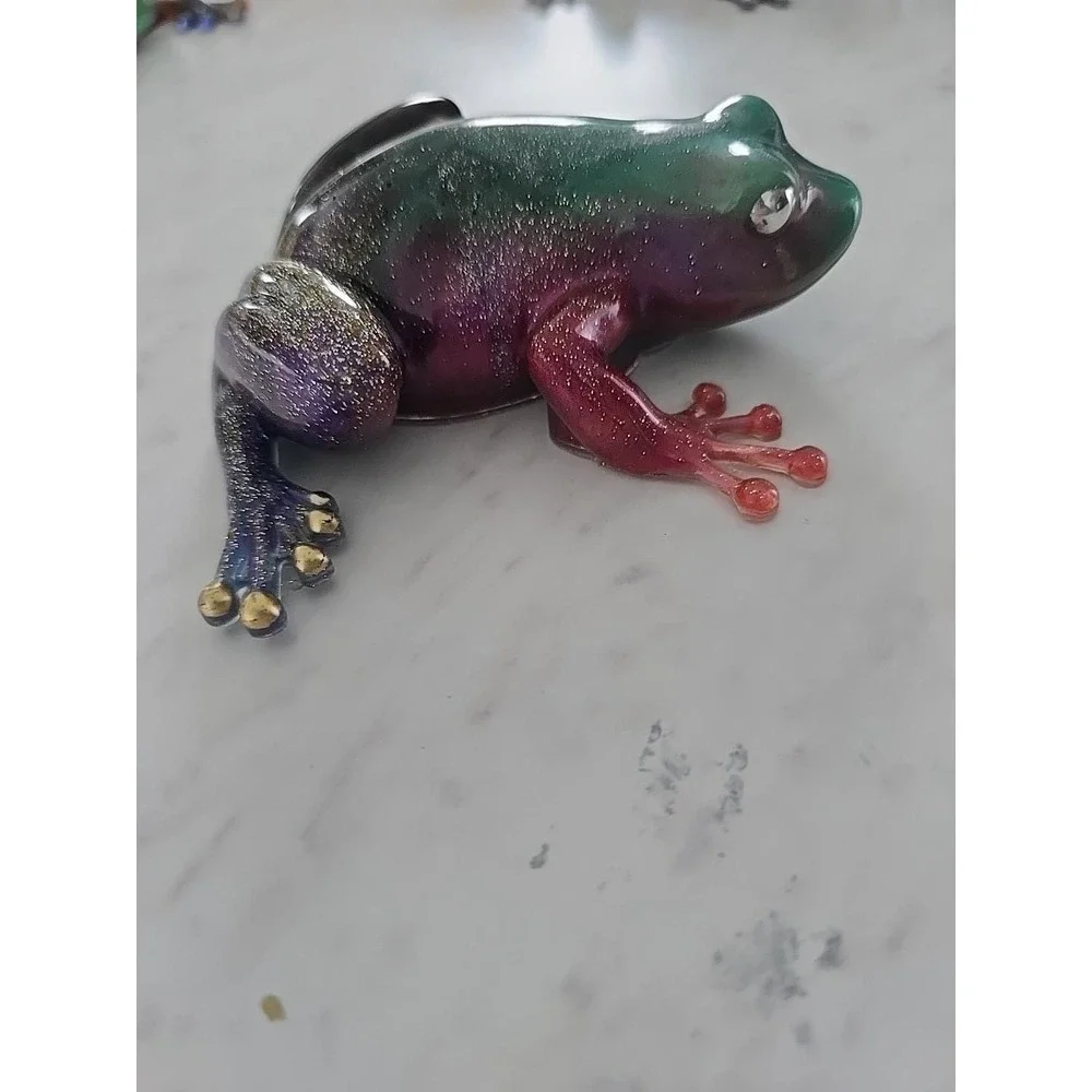 Handmade Resin Frog Home Decor Figure Gift Decoration Paperweight 715